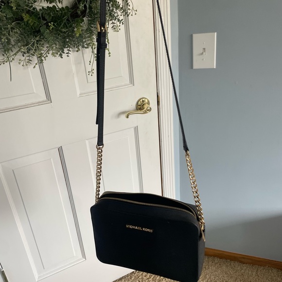 Michael Kors black purse with long handle - Picture 2 of 3